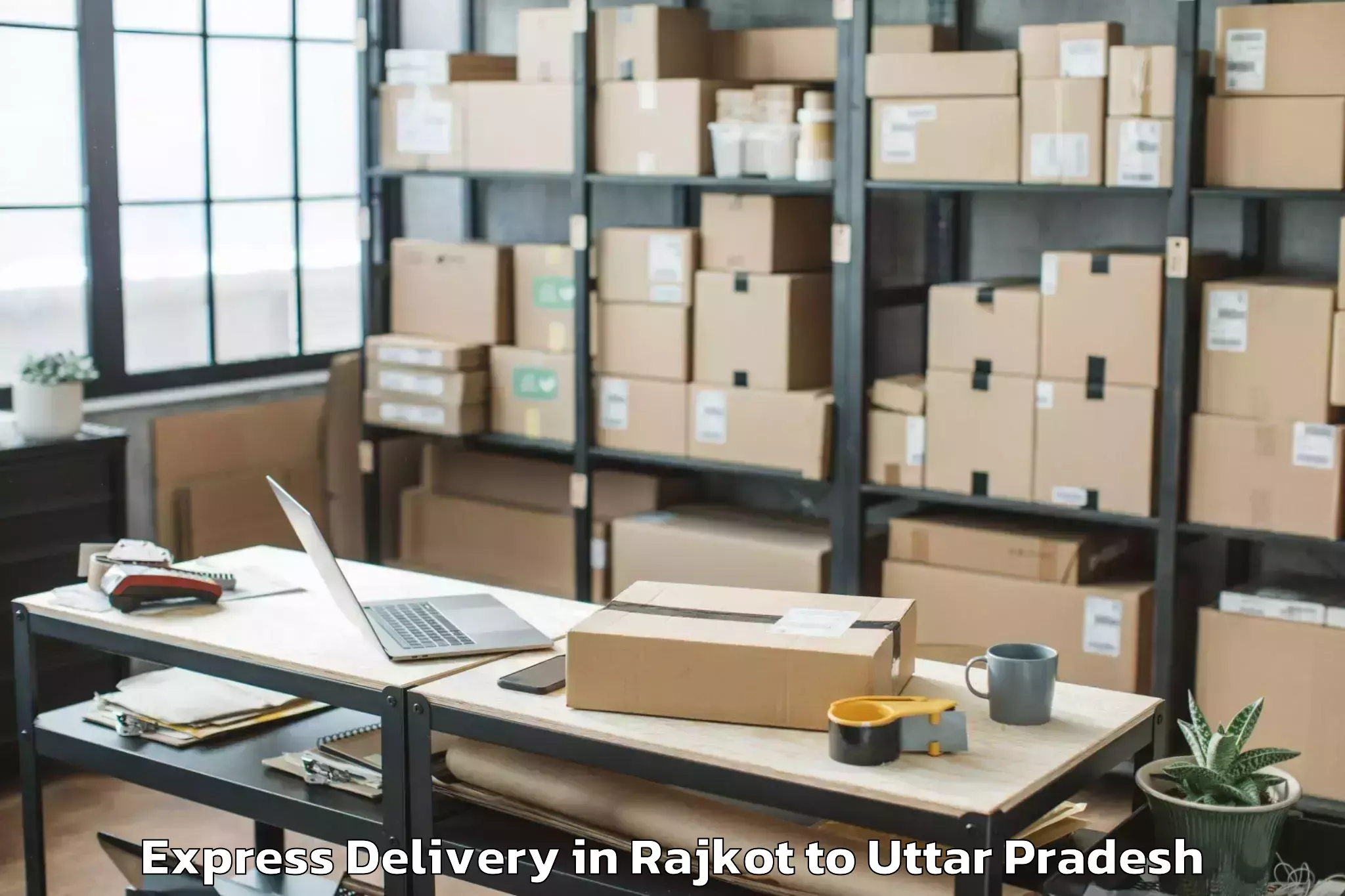 Professional Rajkot to Faridnagar Express Delivery